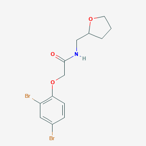 molecular formula C13H15Br2NO3 B379623 2-(2,4-dibromophenoxy)-N-(tetrahydro-2-furanylmethyl)acetamide CAS No. 304890-22-0