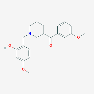 [1-(2-hydroxy-4-methoxybenzyl)-3-piperidinyl](3-methoxyphenyl)methanone