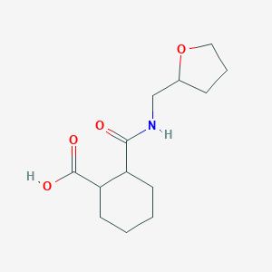 molecular formula C13H21NO4 B379624 2-[(Tetrahydro-furan-2-ylmethyl)-carbamoyl]-cyclohexanecarboxylic acid CAS No. 1212225-87-0