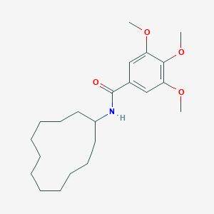 molecular formula C22H35NO4 B379625 N-cyclododecyl-3,4,5-trimethoxybenzamide CAS No. 304890-29-7