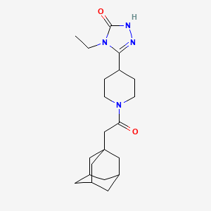 5-[1-(1-adamantylacetyl)piperidin-4-yl]-4-ethyl-2,4-dihydro-3H-1,2,4-triazol-3-one