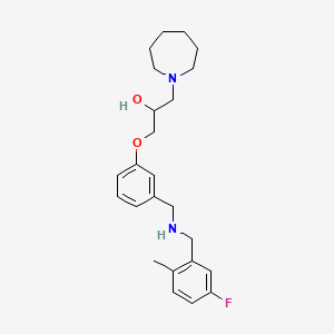 1-(1-azepanyl)-3-(3-{[(5-fluoro-2-methylbenzyl)amino]methyl}phenoxy)-2-propanol