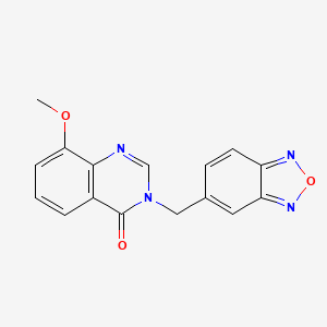 3-(2,1,3-benzoxadiazol-5-ylmethyl)-8-methoxyquinazolin-4(3H)-one