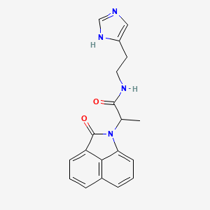 N-[2-(1H-imidazol-4-yl)ethyl]-2-(2-oxobenzo[cd]indol-1(2H)-yl)propanamide