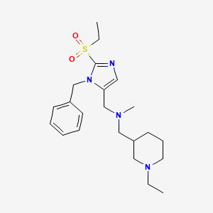 1-[1-benzyl-2-(ethylsulfonyl)-1H-imidazol-5-yl]-N-[(1-ethyl-3-piperidinyl)methyl]-N-methylmethanamine