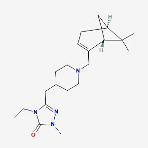 5-[(1-{[(1R,5S)-6,6-dimethylbicyclo[3.1.1]hept-2-en-2-yl]methyl}piperidin-4-yl)methyl]-4-ethyl-2-methyl-2,4-dihydro-3H-1,2,4-triazol-3-one