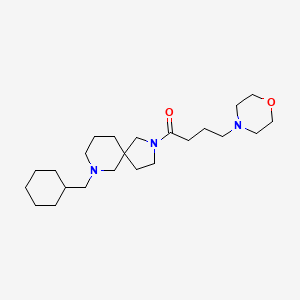 7-(cyclohexylmethyl)-2-[4-(4-morpholinyl)butanoyl]-2,7-diazaspiro[4.5]decane