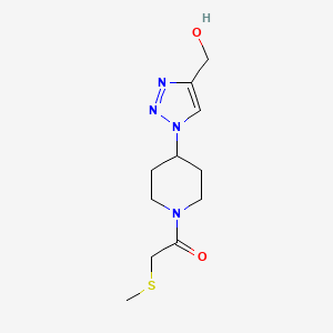 (1-{1-[(methylthio)acetyl]-4-piperidinyl}-1H-1,2,3-triazol-4-yl)methanol