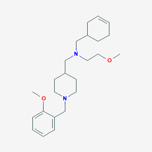 molecular formula C24H38N2O2 B3796421 (3-cyclohexen-1-ylmethyl){[1-(2-methoxybenzyl)-4-piperidinyl]methyl}(2-methoxyethyl)amine 