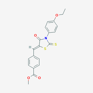 methyl 4-{(Z)-[3-(4-ethoxyphenyl)-4-oxo-2-thioxo-1,3-thiazolidin-5-ylidene]methyl}benzoate