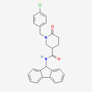 1-(4-chlorobenzyl)-N-9H-fluoren-9-yl-6-oxo-3-piperidinecarboxamide