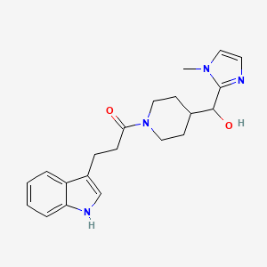 {1-[3-(1H-indol-3-yl)propanoyl]piperidin-4-yl}(1-methyl-1H-imidazol-2-yl)methanol