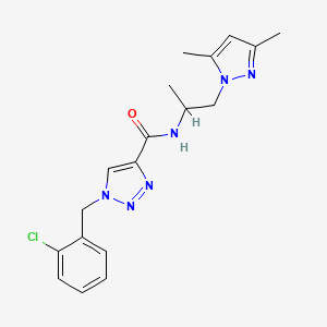 1-(2-chlorobenzyl)-N-[2-(3,5-dimethyl-1H-pyrazol-1-yl)-1-methylethyl]-1H-1,2,3-triazole-4-carboxamide