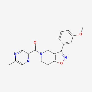 3-(3-methoxyphenyl)-5-[(5-methyl-2-pyrazinyl)carbonyl]-4,5,6,7-tetrahydroisoxazolo[4,5-c]pyridine