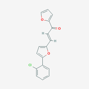 molecular formula C17H11ClO3 B379652 (2E)-3-[5-(2-chlorophenyl)furan-2-yl]-1-(furan-2-yl)prop-2-en-1-one CAS No. 304896-61-5