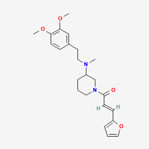 N-[2-(3,4-dimethoxyphenyl)ethyl]-1-[(2E)-3-(2-furyl)-2-propenoyl]-N-methyl-3-piperidinamine