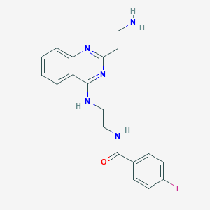 N-(2-{[2-(2-aminoethyl)-4-quinazolinyl]amino}ethyl)-4-fluorobenzamide dihydrochloride