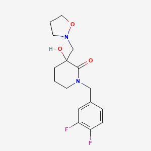 1-(3,4-difluorobenzyl)-3-hydroxy-3-(2-isoxazolidinylmethyl)-2-piperidinone