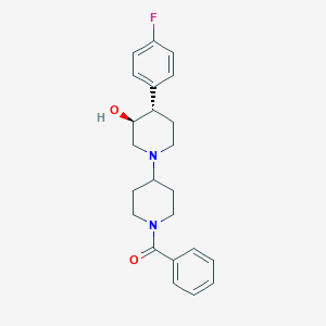 (3S*,4S*)-1'-benzoyl-4-(4-fluorophenyl)-1,4'-bipiperidin-3-ol