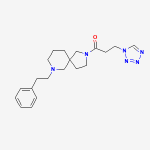 1-[9-(2-Phenylethyl)-2,9-diazaspiro[4.5]decan-2-yl]-3-(tetrazol-1-yl)propan-1-one