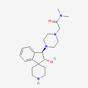 2-[4-[(1R,2R)-2-hydroxyspiro[1,2-dihydroindene-3,4'-piperidine]-1-yl]piperazin-1-yl]-N,N-dimethylacetamide