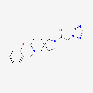 7-(2-fluorobenzyl)-2-(1H-1,2,4-triazol-1-ylacetyl)-2,7-diazaspiro[4.5]decane