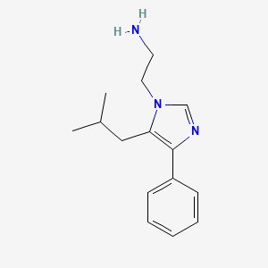 molecular formula C15H21N3 B3796663 2-(5-isobutyl-4-phenyl-1H-imidazol-1-yl)ethanamine 