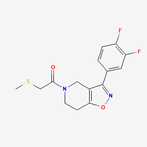 3-(3,4-difluorophenyl)-5-[(methylthio)acetyl]-4,5,6,7-tetrahydroisoxazolo[4,5-c]pyridine