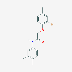 2-(2-bromo-4-methylphenoxy)-N-(3,4-dimethylphenyl)acetamide