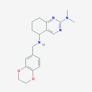 N~5~-(2,3-dihydro-1,4-benzodioxin-6-ylmethyl)-N~2~,N~2~-dimethyl-5,6,7,8-tetrahydro-2,5-quinazolinediamine