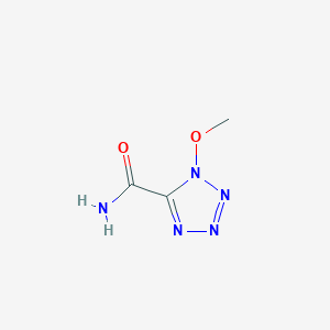 molecular formula C3H5N5O2 B037967 1-methoxy-1H-tetrazole-5-carboxamide CAS No. 115791-90-7
