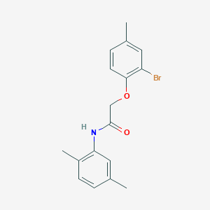 molecular formula C17H18BrNO2 B379670 2-(2-bromo-4-methylphenoxy)-N-(2,5-dimethylphenyl)acetamide 
