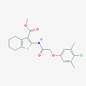Methyl 2-{[(4-chloro-3,5-dimethylphenoxy)acetyl]amino}-4,5,6,7-tetrahydro-1-benzothiophene-3-carboxylate