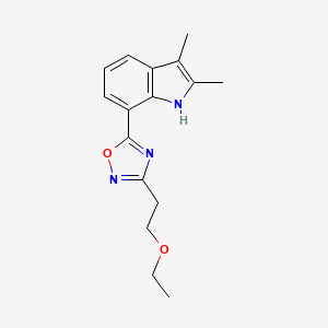 5-(2,3-dimethyl-1H-indol-7-yl)-3-(2-ethoxyethyl)-1,2,4-oxadiazole