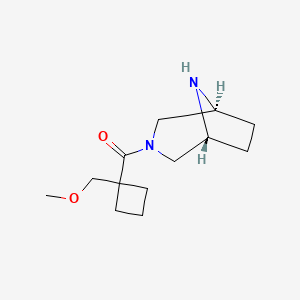 (1R*,5S*)-3-{[1-(methoxymethyl)cyclobutyl]carbonyl}-3,8-diazabicyclo[3.2.1]octane