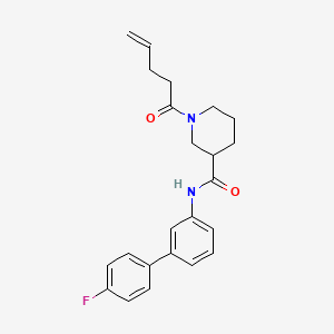 N-(4'-fluoro-3-biphenylyl)-1-(4-pentenoyl)-3-piperidinecarboxamide