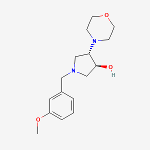 molecular formula C16H24N2O3 B3796786 (3S,4S)-1-[(3-methoxyphenyl)methyl]-4-morpholin-4-ylpyrrolidin-3-ol 