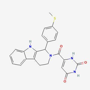 6-({1-[4-(methylthio)phenyl]-1,3,4,9-tetrahydro-2H-beta-carbolin-2-yl}carbonyl)-2,4(1H,3H)-pyrimidinedione