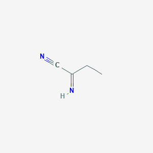 molecular formula C4H6N2 B037968 2-Iminobutanenitrile CAS No. 117506-10-2