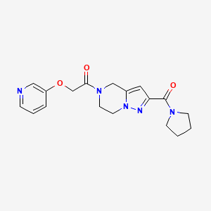 5-[(pyridin-3-yloxy)acetyl]-2-(pyrrolidin-1-ylcarbonyl)-4,5,6,7-tetrahydropyrazolo[1,5-a]pyrazine