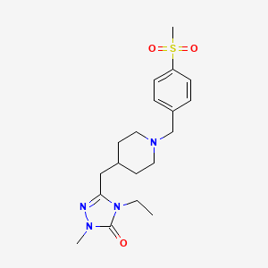 4-ethyl-2-methyl-5-({1-[4-(methylsulfonyl)benzyl]piperidin-4-yl}methyl)-2,4-dihydro-3H-1,2,4-triazol-3-one