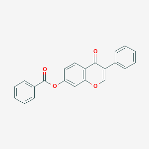 molecular formula C22H14O4 B379682 4-oxo-3-phenyl-4H-chromen-7-yl benzoate CAS No. 301691-66-7