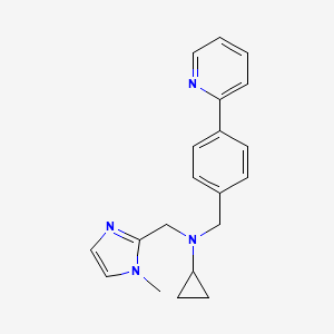 N-[(1-methyl-1H-imidazol-2-yl)methyl]-N-(4-pyridin-2-ylbenzyl)cyclopropanamine