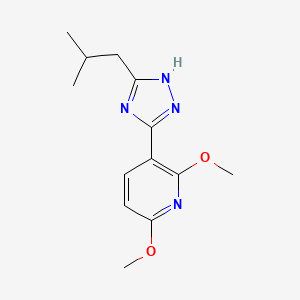 3-(3-isobutyl-1H-1,2,4-triazol-5-yl)-2,6-dimethoxypyridine