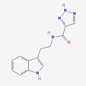 molecular formula C13H13N5O B3796885 N-[2-(1H-indol-3-yl)ethyl]-2H-triazole-4-carboxamide 