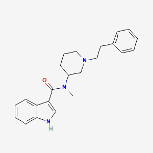 N-methyl-N-[1-(2-phenylethyl)-3-piperidinyl]-1H-indole-3-carboxamide