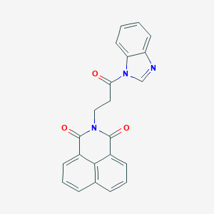 molecular formula C22H15N3O3 B379698 2-(3-Benzoimidazol-1-yl-3-oxo-propyl)-benzo[de]isoquinoline-1,3-dione 