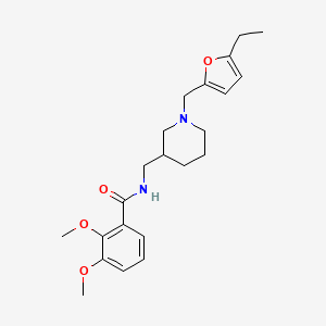 molecular formula C22H30N2O4 B3797013 N-({1-[(5-ethyl-2-furyl)methyl]-3-piperidinyl}methyl)-2,3-dimethoxybenzamide 