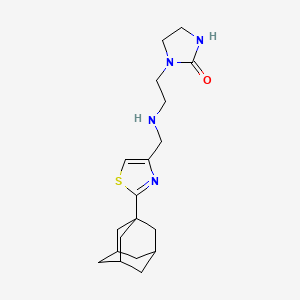 molecular formula C19H28N4OS B3797021 1-[2-({[2-(1-adamantyl)-1,3-thiazol-4-yl]methyl}amino)ethyl]imidazolidin-2-one 