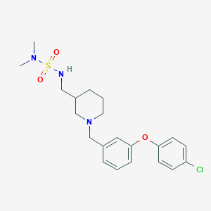 N'-({1-[3-(4-chlorophenoxy)benzyl]-3-piperidinyl}methyl)-N,N-dimethylsulfamide